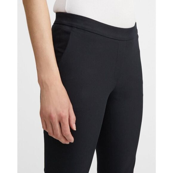 Theory Slim Pull On Dress Pant Black Women’s Size 10 - Picture 3 of 8